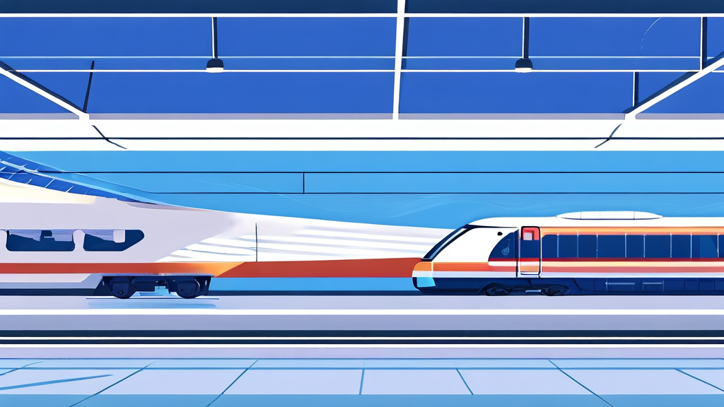 KTX 열차 지연 보상, 코레일톡 앱으로 간편하게 신청하세요 (illustration 스타일)