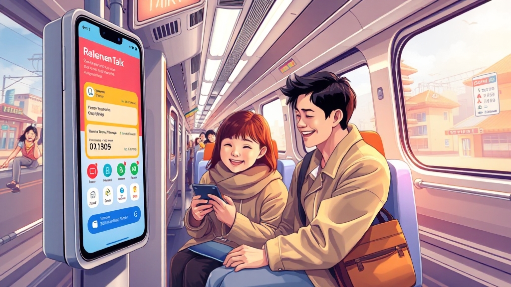 기차표 예매 방법 (illustration 스타일)