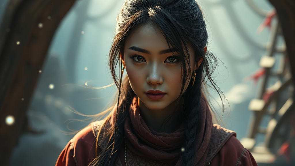 사라킴의 정체와 숨겨진 진실 (realistic 스타일)