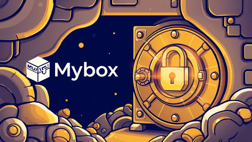 마이박스 보안 및 안전성 (illustration 스타일)