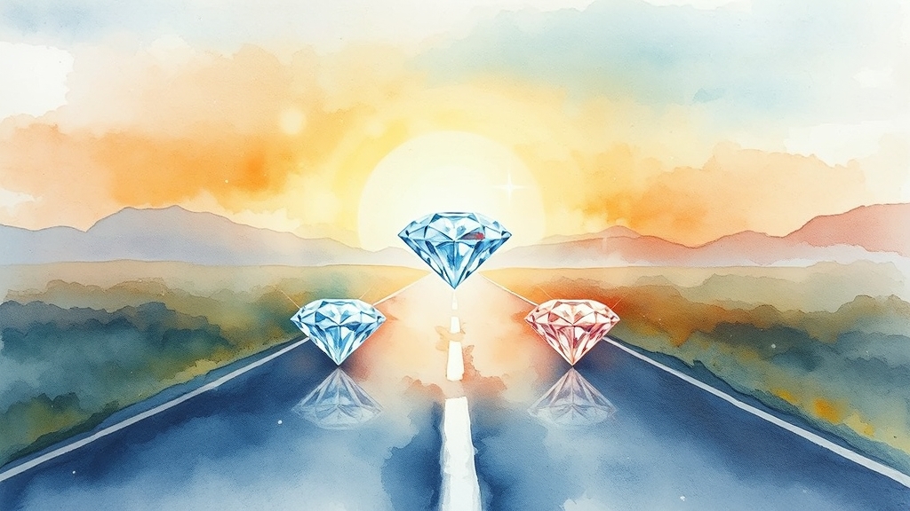 결론: 나에게 맞는 다이아몬드 선택 (watercolor 스타일)