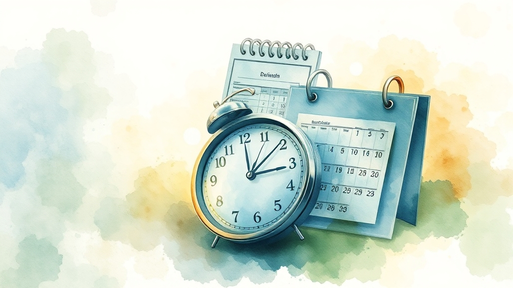 신청 기간, 5부제 꼭 확인하세요! (watercolor 스타일)