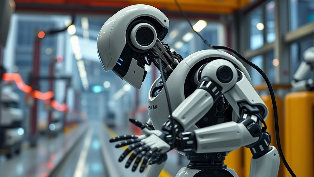 피지컬 AI 시장 전망 및 투자 전략 (realistic 스타일)