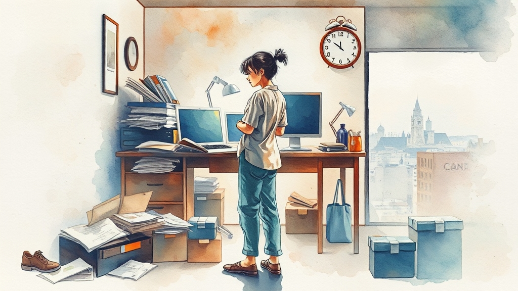 쿠팡 알바 장단점 분석 (watercolor 스타일)