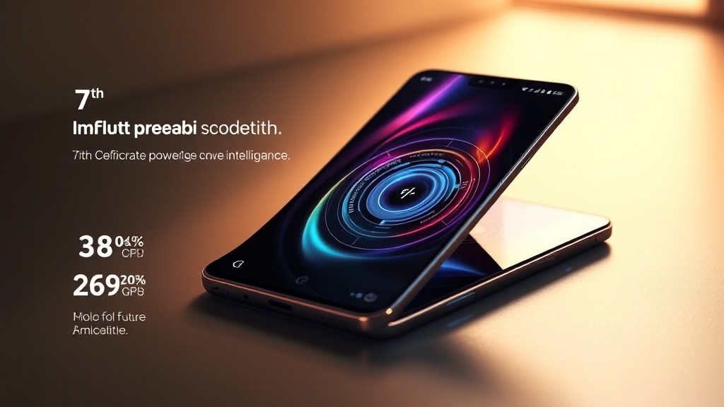 성능 및 배터리 효율 개선 (realistic 스타일)