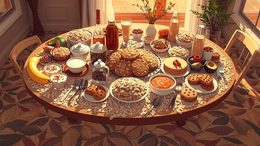 귀리, 맛있게 먹는 방법은? (illustration 스타일)