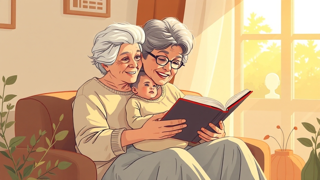 조부모 돌봄수당이란? (illustration 스타일)