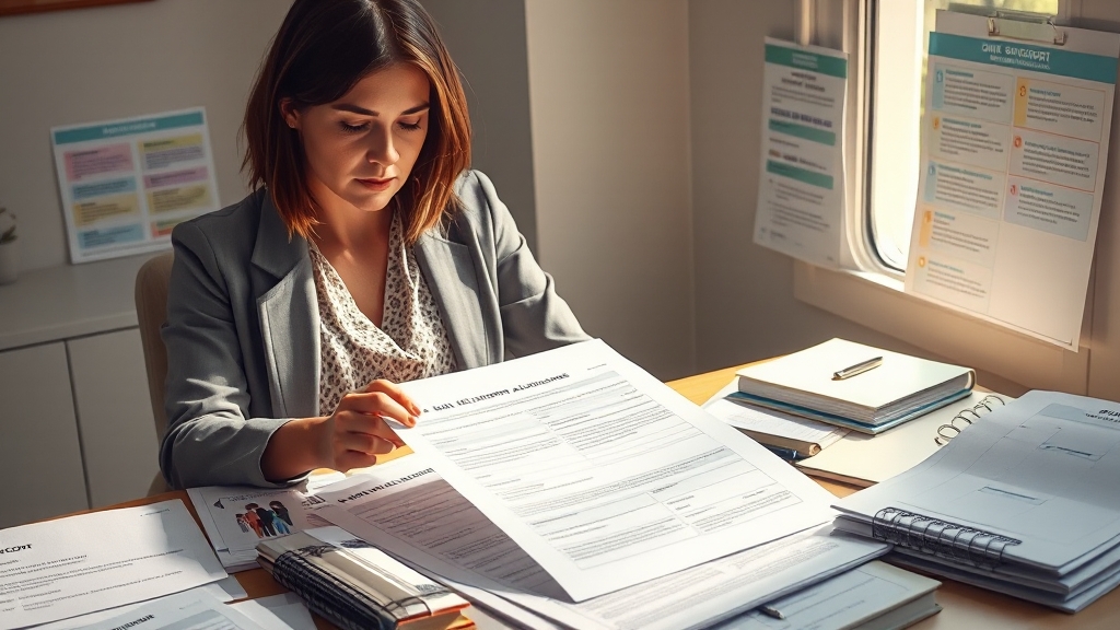 신청 절차 및 필요 서류 (realistic 스타일)