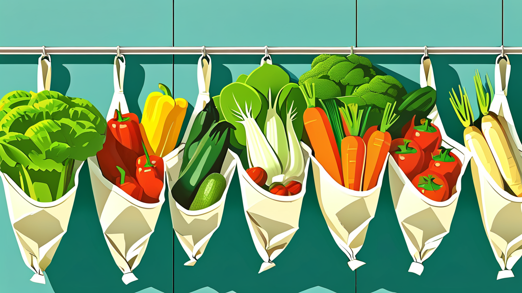 오이 외 다른 채소들도 신선하게! 채소별 보관 팁 총정리 (cartoon 스타일)