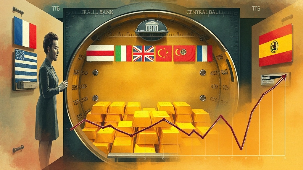 금 보유량과 금값 상관관계 (watercolor 스타일)