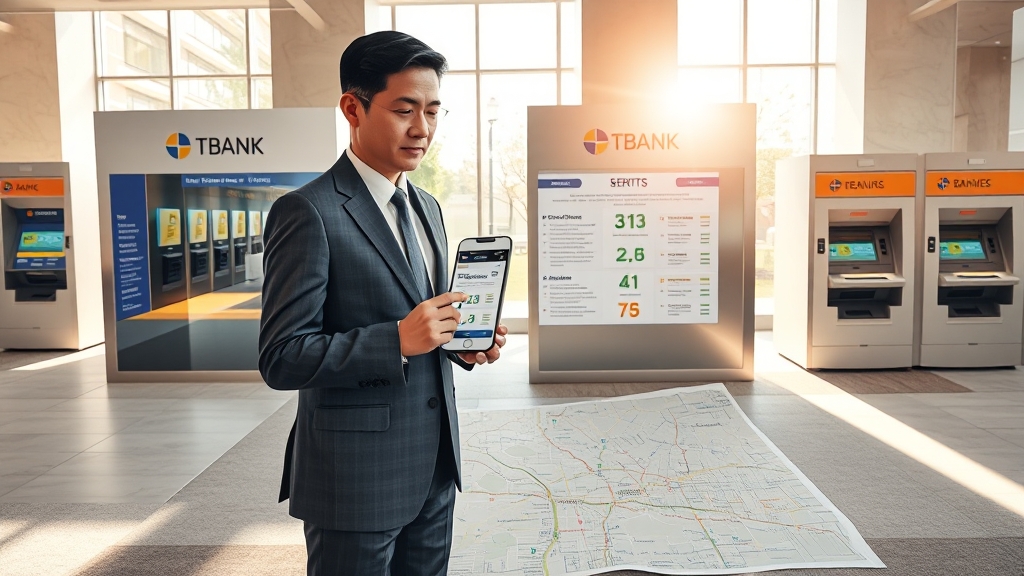 은행별 혜택 비교, 어디가 좋을까요? (realistic 스타일)