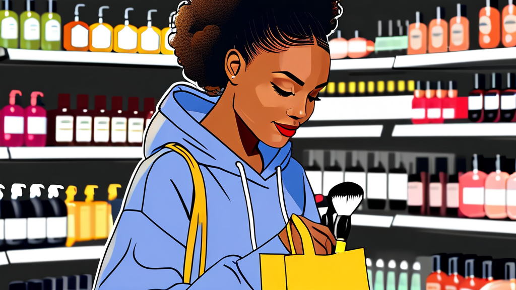 알뜰 소비와 건강한 뷰티 쇼핑 문화 (illustration 스타일)