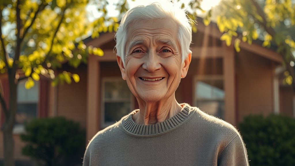 고령자 특별 안내 (realistic 스타일)