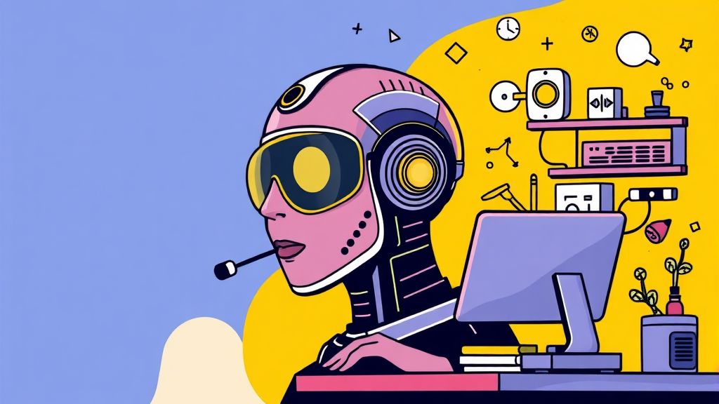 AI 에이전트 사용 시 고려사항 (illustration 스타일)