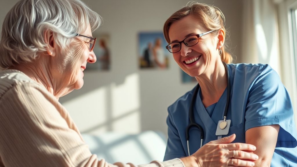 요양보호사의 역할과 주요 업무 (realistic 스타일)