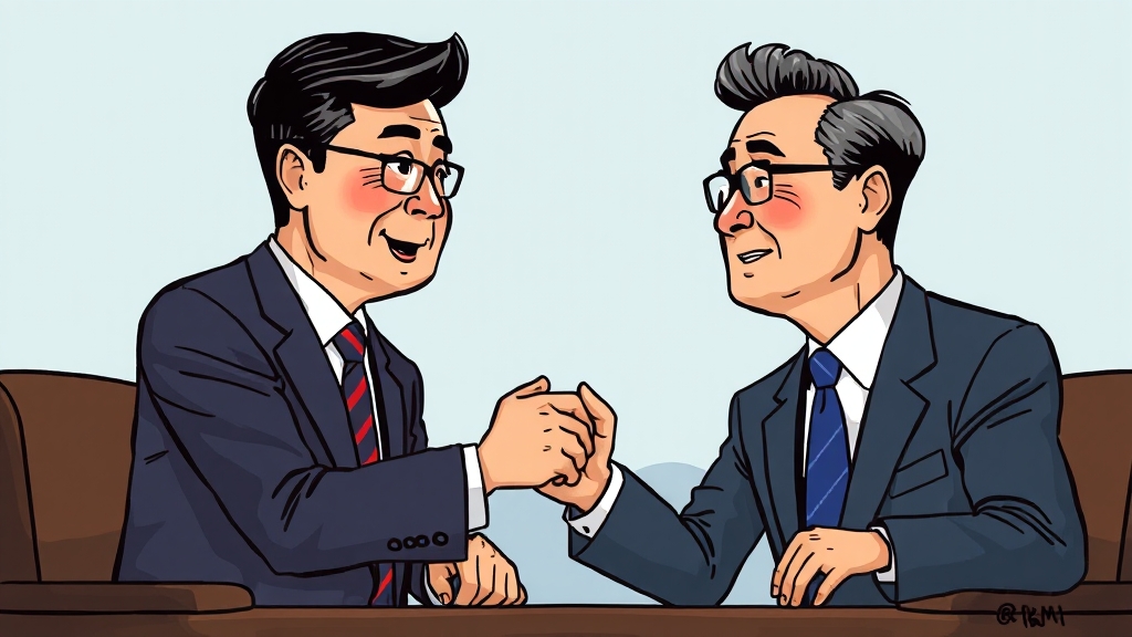 정치 외교 이슈 분석 (cartoon 스타일)