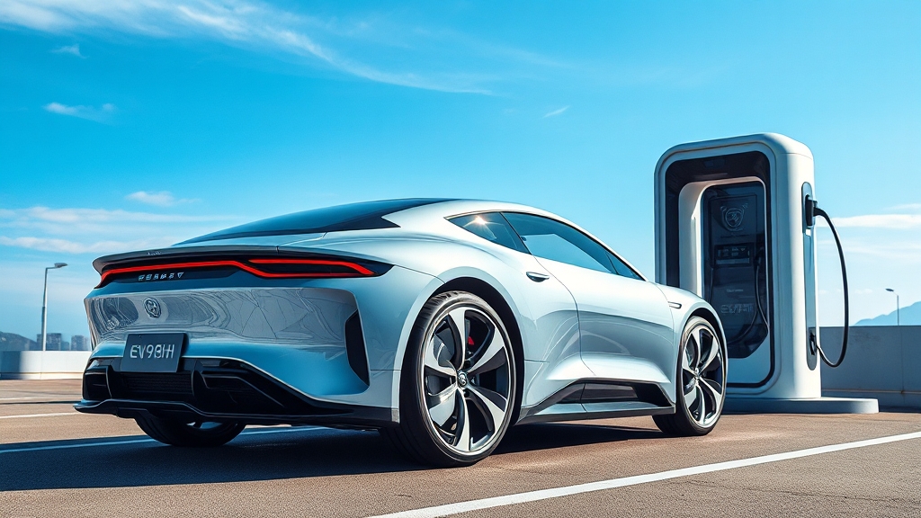 EV9 주행거리 및 배터리 용량 비교 (realistic 스타일)