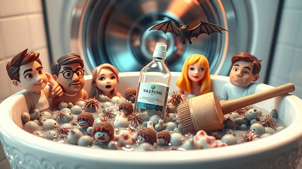 통세척, 왜 필요할까요? (illustration 스타일)