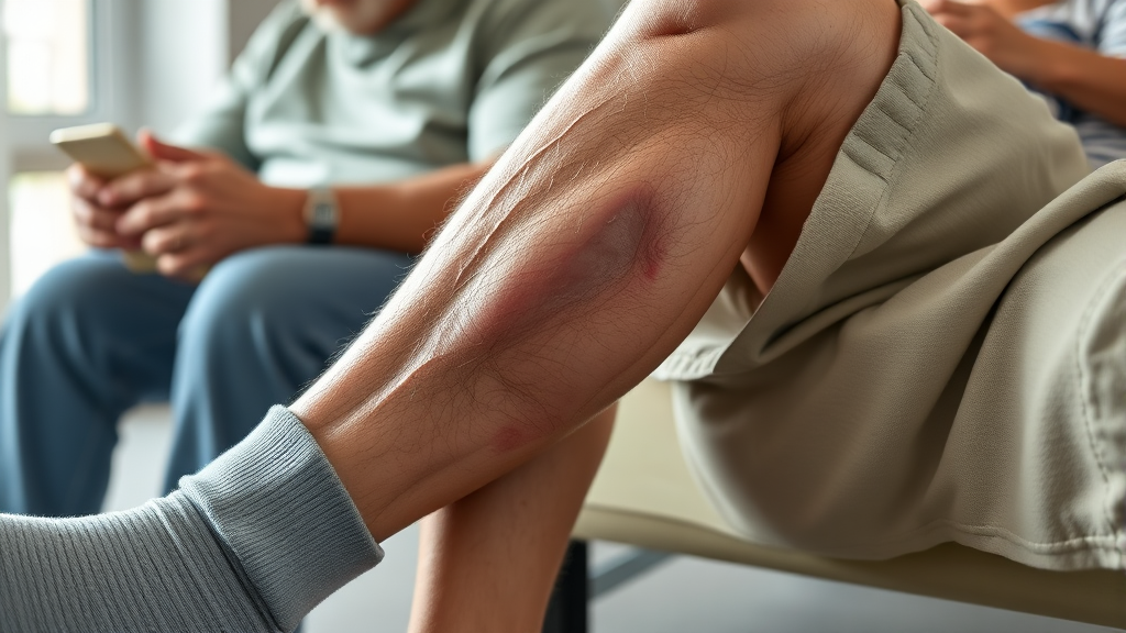 알부민 부족 시 증상 (realistic 스타일)