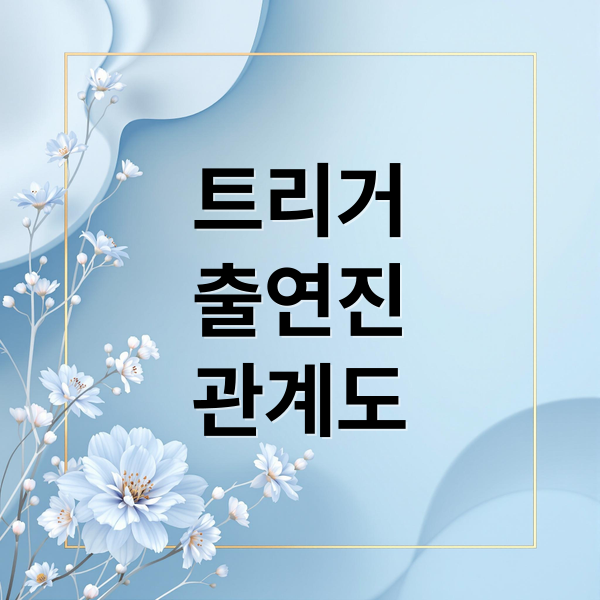 트리거
출연진
관계도 (트리거 출연진 인물관계도)