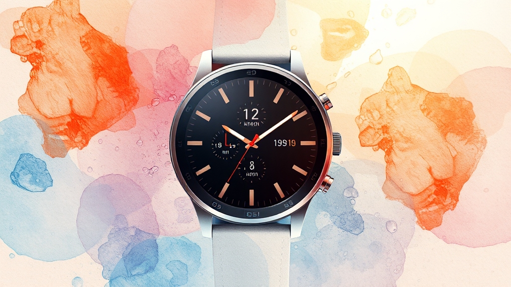 건강, 운동, 스마트 기능 (watercolor 스타일)