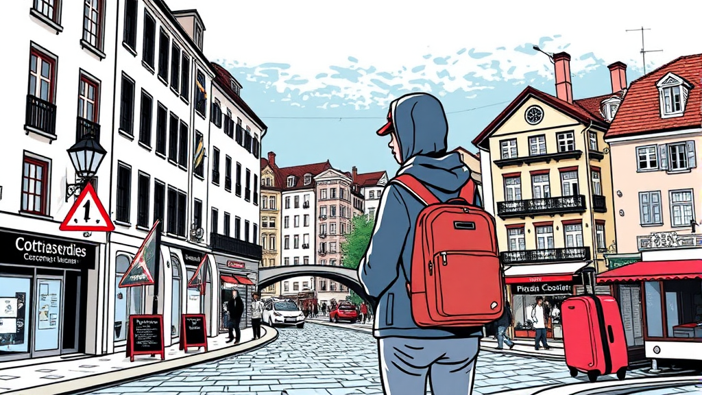 여행 중 주의사항 & 꿀팁 (illustration 스타일)