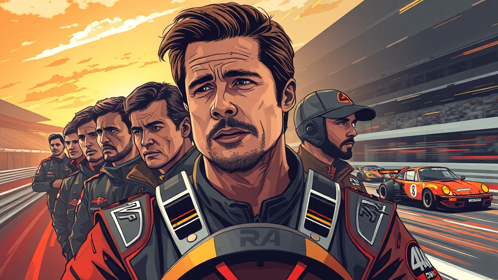 F1 더 무비 스토리 (illustration 스타일)
