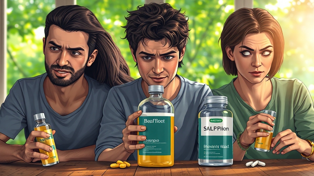 탈모 제품 선택 가이드 (realistic 스타일)