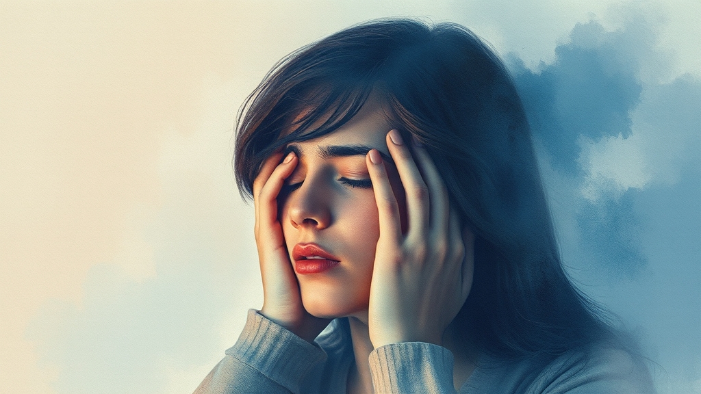 귀울림(이명)의 주요 원인 (watercolor 스타일)