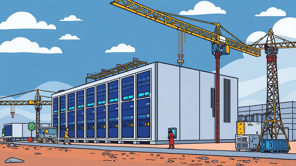 국내 기업, 데이터센터 기회 포착 (cartoon 스타일)