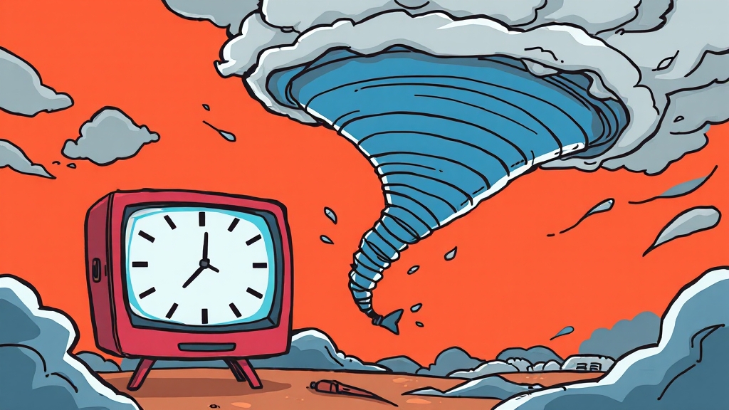 태풍상사 재방송 시간 (cartoon 스타일)