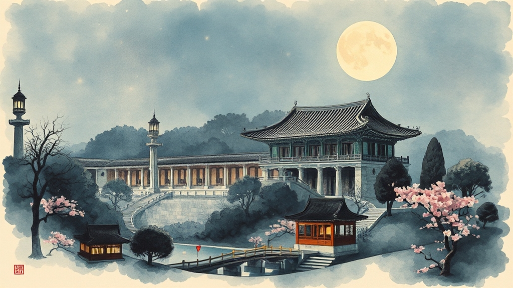 창덕궁의 역사와 문화적 가치 (watercolor 스타일)