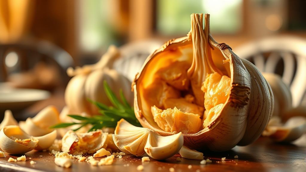 마늘, 알리신으로 면역력 UP! (realistic 스타일)