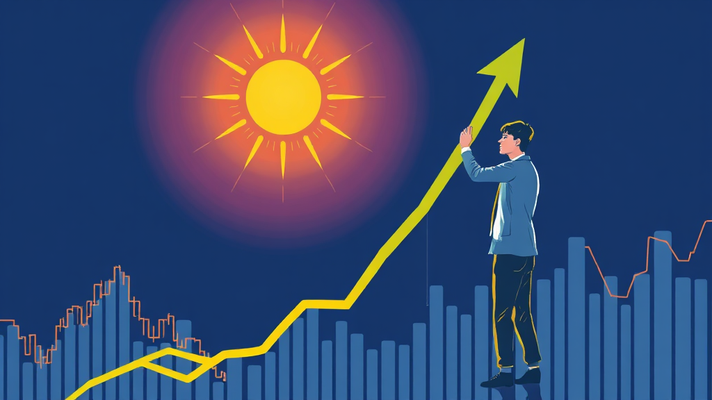 증권사 목표 주가 및 전망 (illustration 스타일)