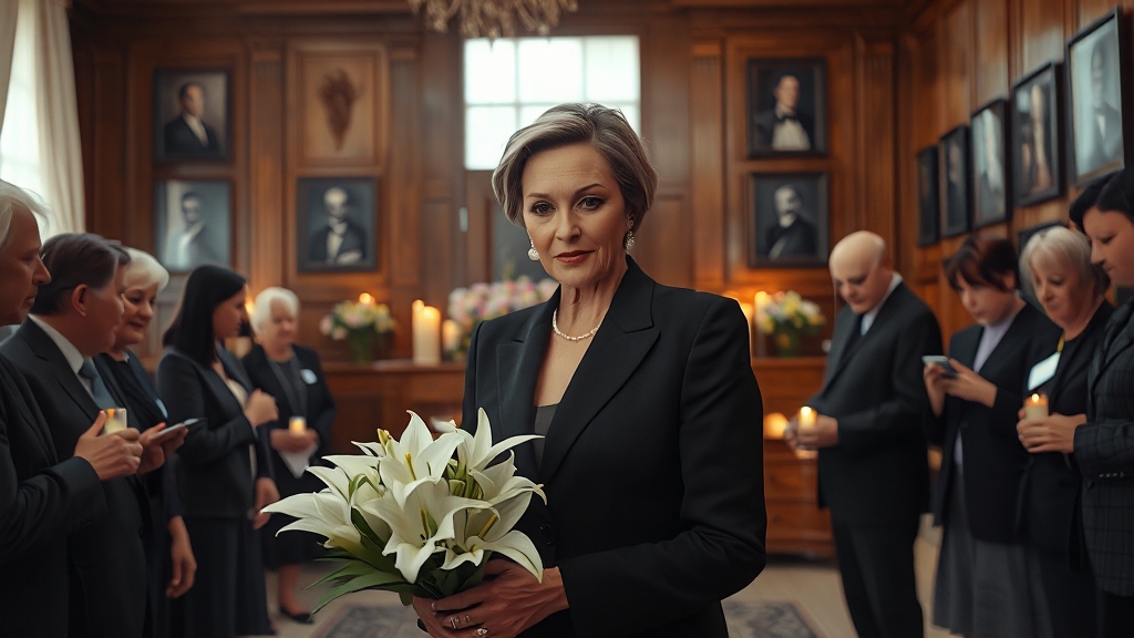 조문 시 복장 및 주의사항 (realistic 스타일)