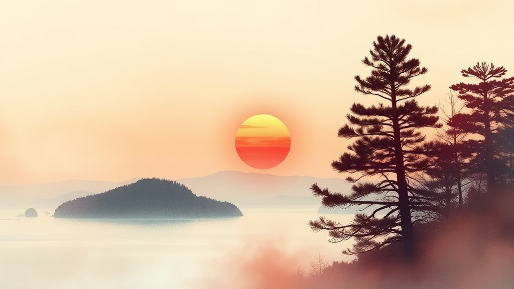 인천 해돋이: 숨겨진 명소 (watercolor 스타일)