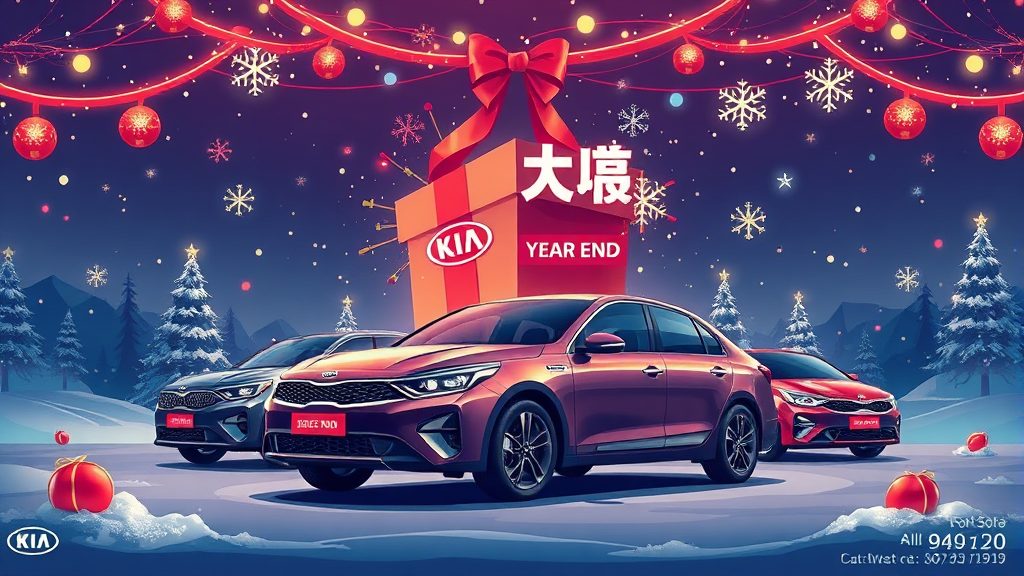 기아차 12월 프로모션 개요 (illustration 스타일)