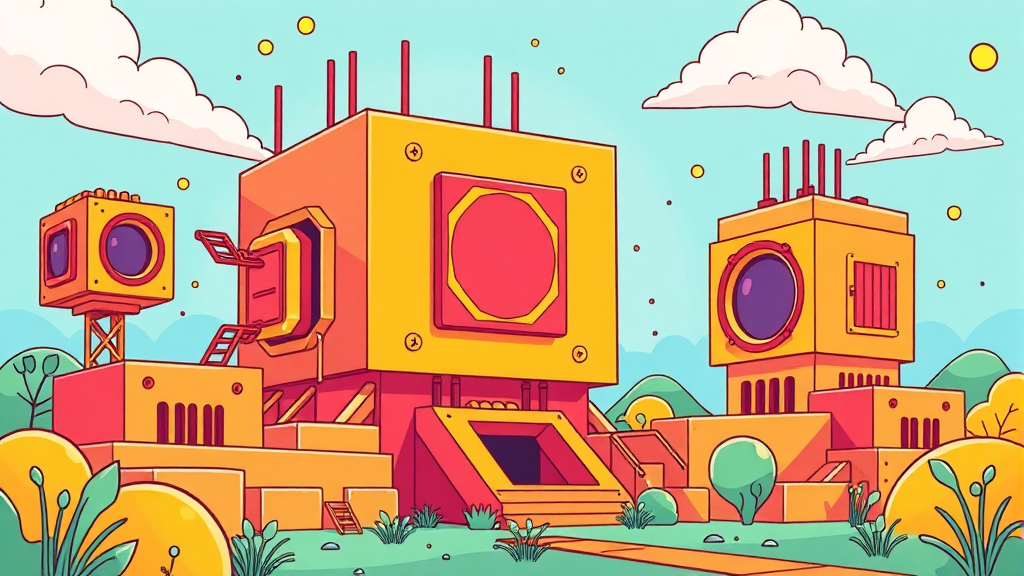 AI 반도체 시장 경쟁 심화: 빅테크와 스타트업의 전략 (cartoon 스타일)