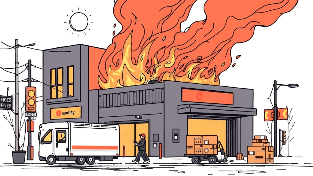 복구 작업 상황: 3일 만에 일부 서비스 재개 (illustration 스타일)