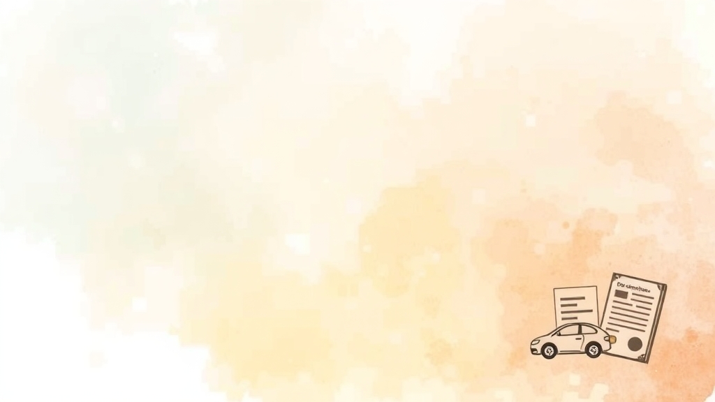 폐차 후 남은 절차 완벽 정리 (watercolor 스타일)