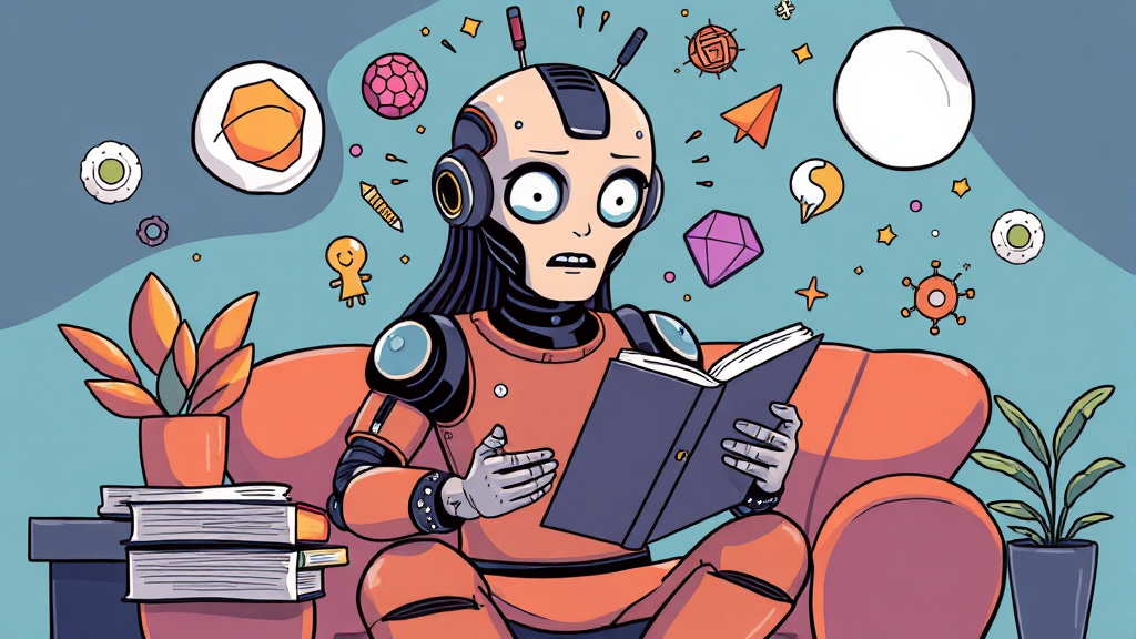 챗GPT의 강점과 한계점 분석 (cartoon 스타일)