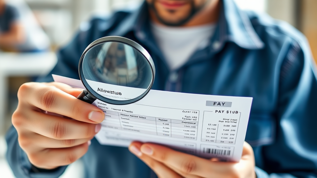 급여명세서 작성 및 수당 명시 방법 (realistic 스타일)