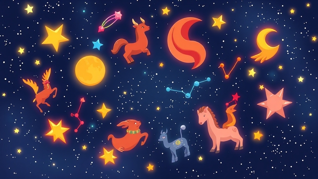 12별자리 운세: 새로운 기회가 온다! ✨ (cartoon 스타일)