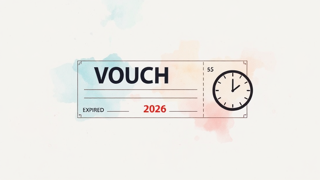 바우처 사용처 및 유의사항 (watercolor 스타일)