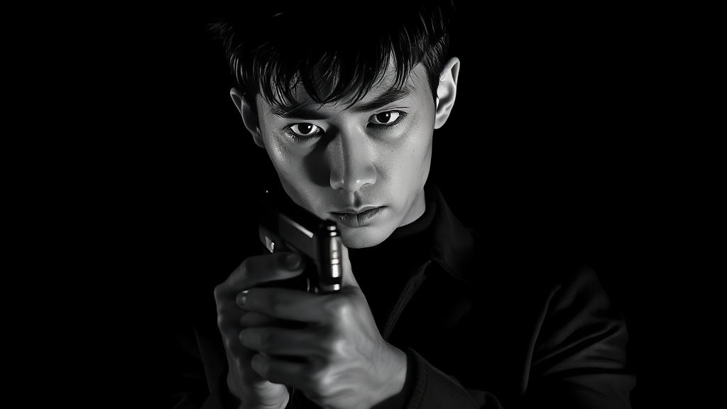 범인 문세광: 정체와 범행 동기 (realistic 스타일)