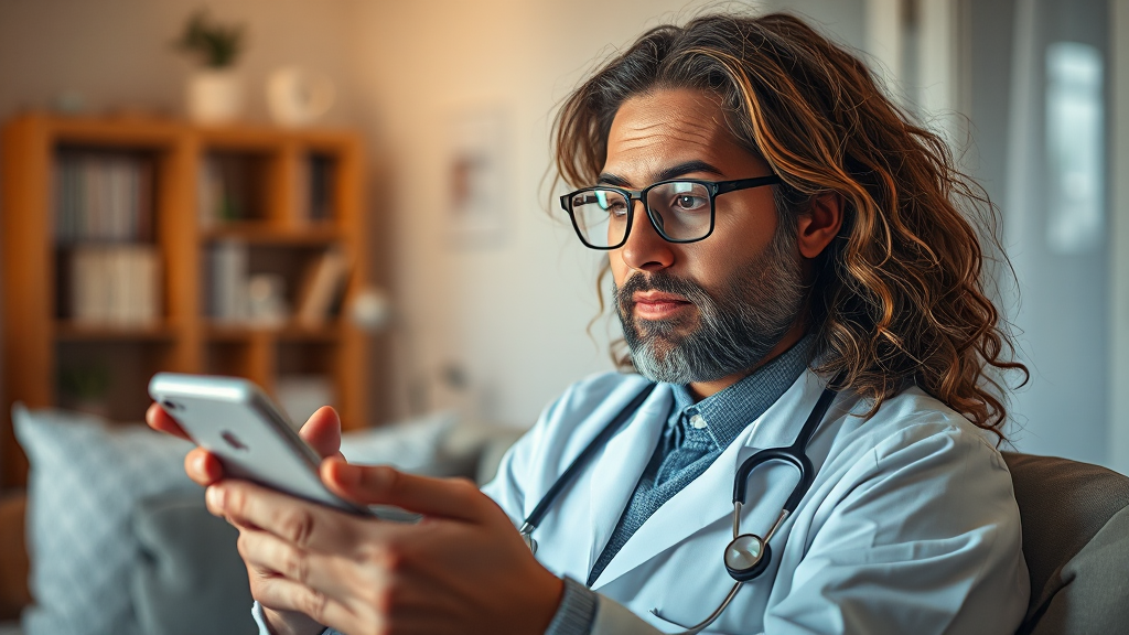 비대면 진료란? (realistic 스타일)