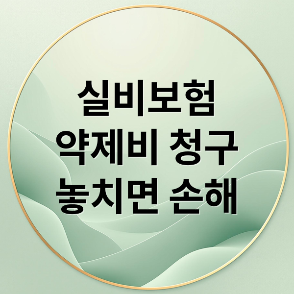 실비보험
약제비 청구
놓치면 손해 (실비보험 약제비 청구방법)