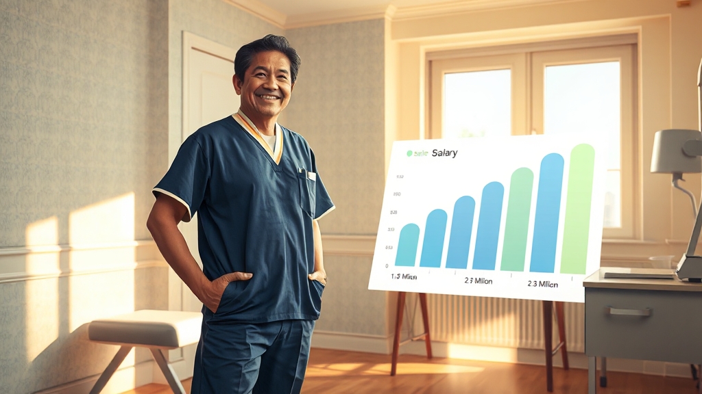 급여 및 취업 전망 (realistic 스타일)