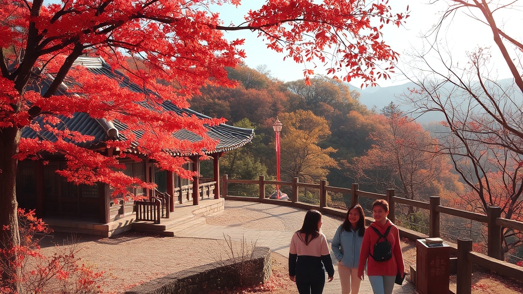 내장산 탐방, 이것만은 꼭 기억하세요! (watercolor 스타일)