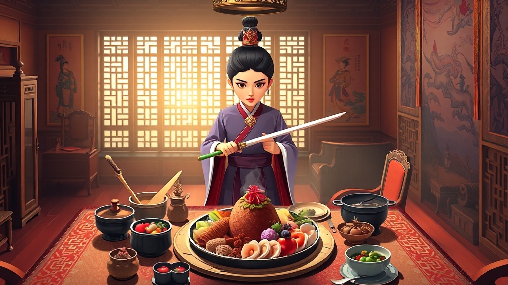 드라마 ‘폭군의 셰프’ 소개 (illustration 스타일)